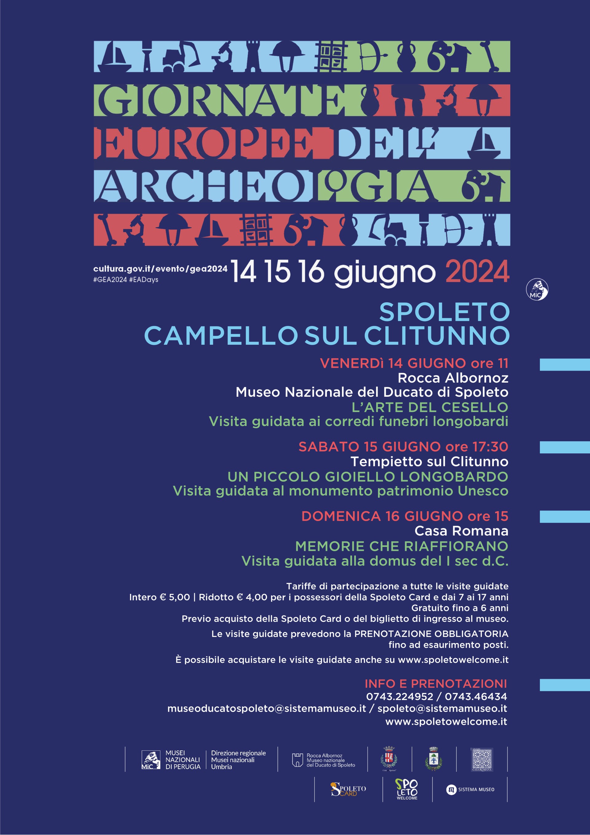 Giornate Europee dell'Archeologia 2024: Museo Nazionale del Ducato di Spoleto - Rocca Albornoz